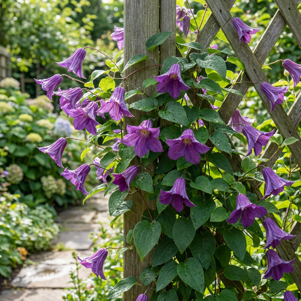 Perennial Vine Climbing Purple Flower Seeds for Vibrant Garden Planting