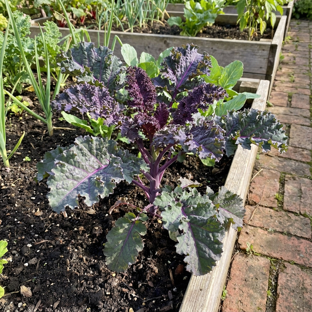 Purple Scarlet Kale Vegetable Seeds for Easy Planting