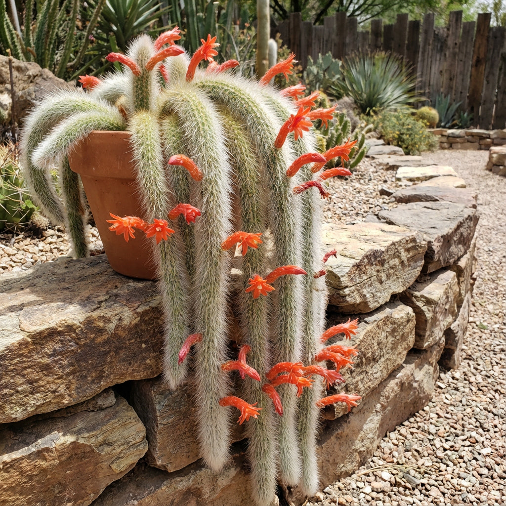 cactus flower seeds Buy Monkey Tail Cactus Flower Seeds for Planting Unique Cacti for Your Garden – Pure Asia Seeds