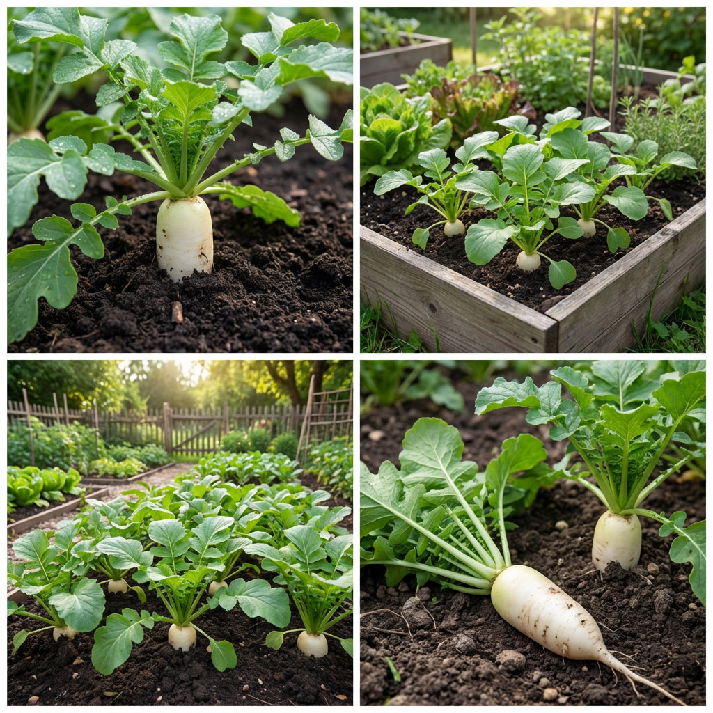 White Radish Seeds for Vegetable Planting