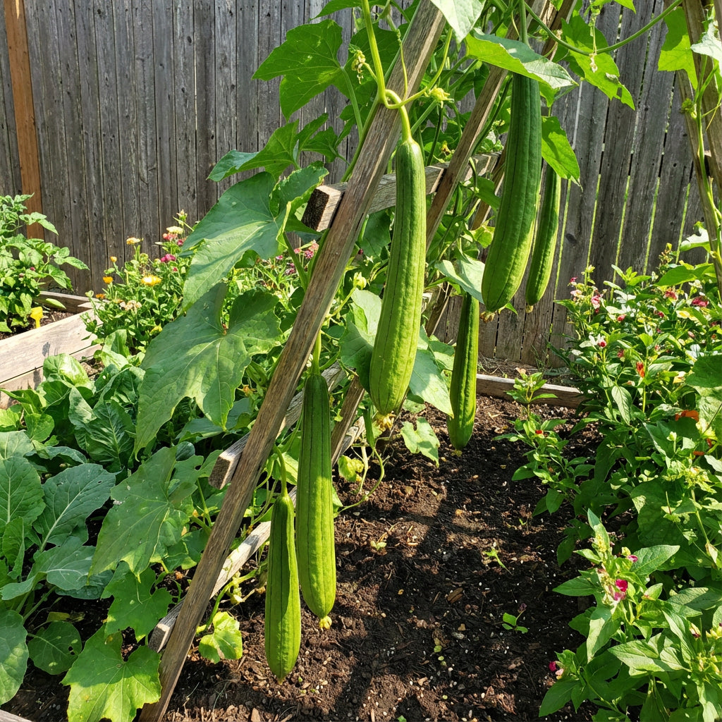 Green Luffa Sponge Vegetable Seeds for Planting