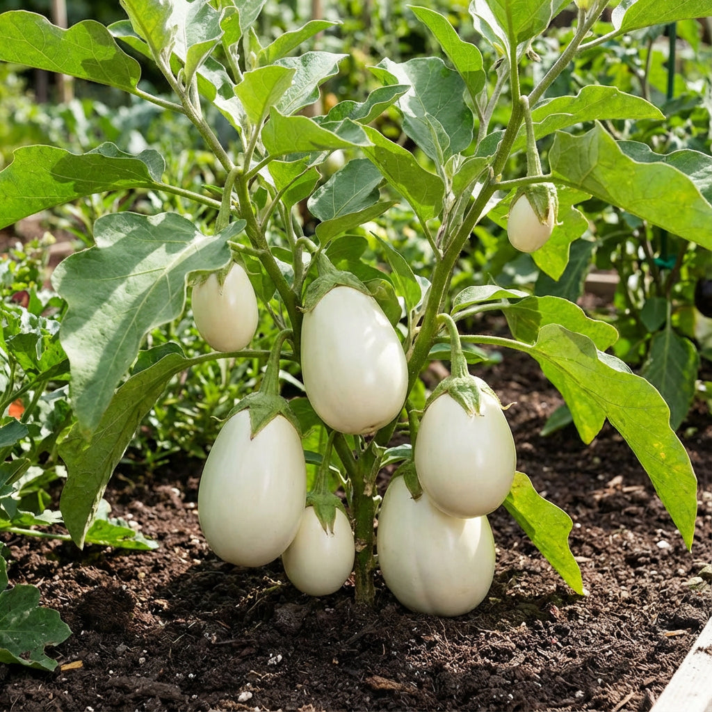 White Eggplant Seeds for Vegetable Planting