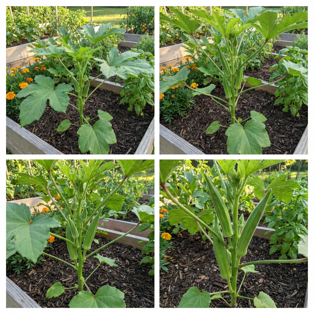 Green Okra Vegetable Seeds for Planting - Cultivate Nutritious Okra for a Flavorful Harvest