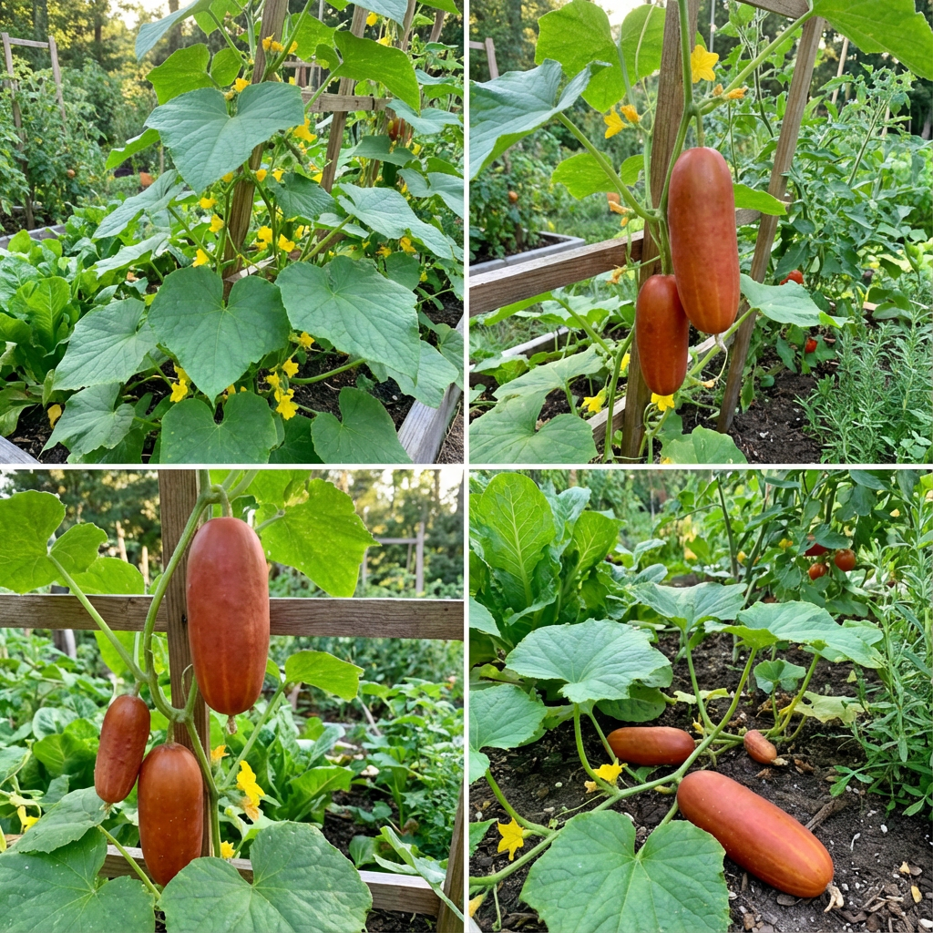 Crisp Red Cucumber Seeds for Planting
