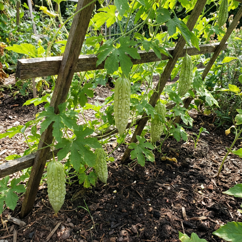 Pale Green Bittergourd Vegetable Seeds for Planting