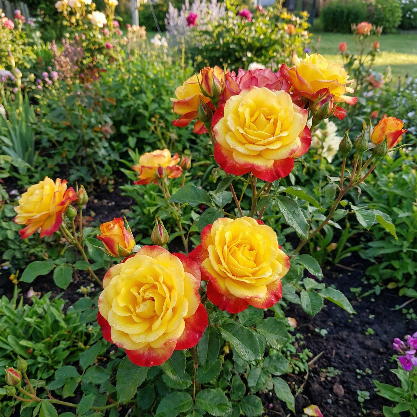 Semi di Fiore di Rosa Giallo Rosso per Piantagione: Semi di Qualità Superiore per Fioriture Vivaci nel Tuo Giardino!