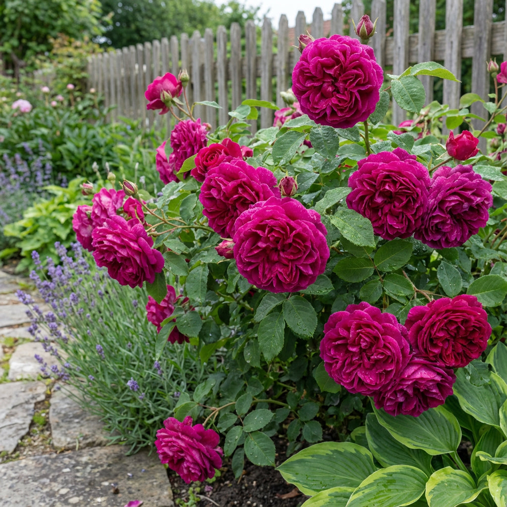 Dunkelrosa Doppelblättrige Englische Rosen Samen zum Pflanzen