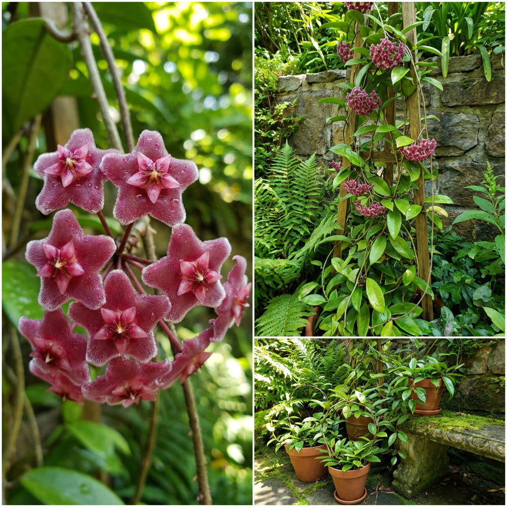 Dunkelrosa Hoya-Blumensamen für einfaches Pflanzen