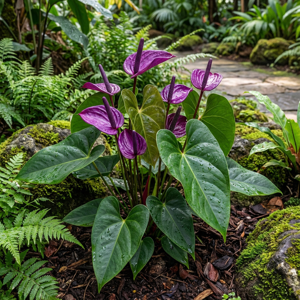 Graines de fleurs vivaces d'Anthurium violet pour plantation