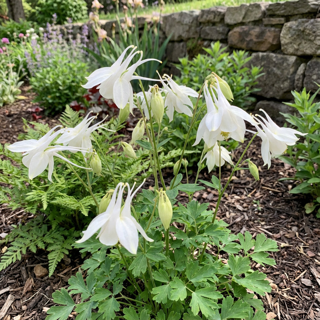 Graines de fleur d'Ancolie blanche pour plantation