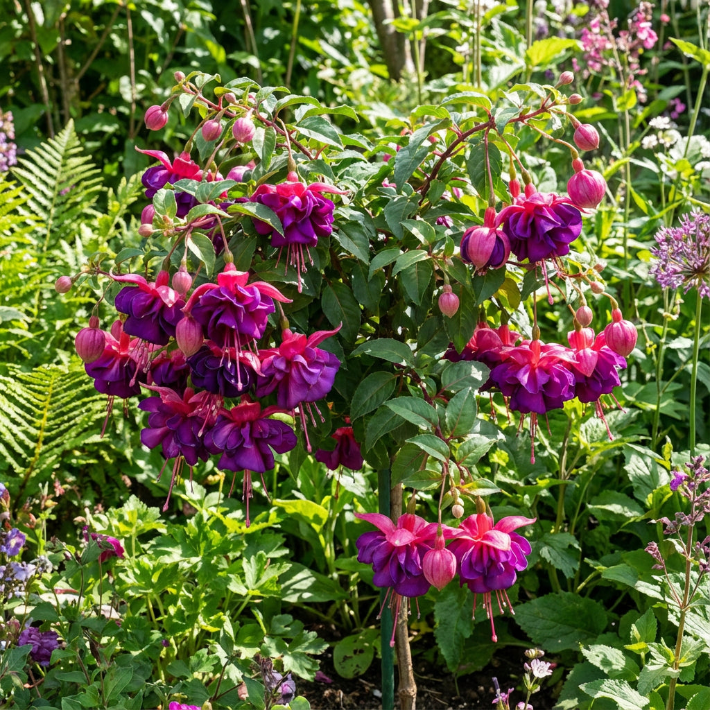Double Petals Fuchsia Flower Seeds for Planting - Unique Purple and Pink Varieties