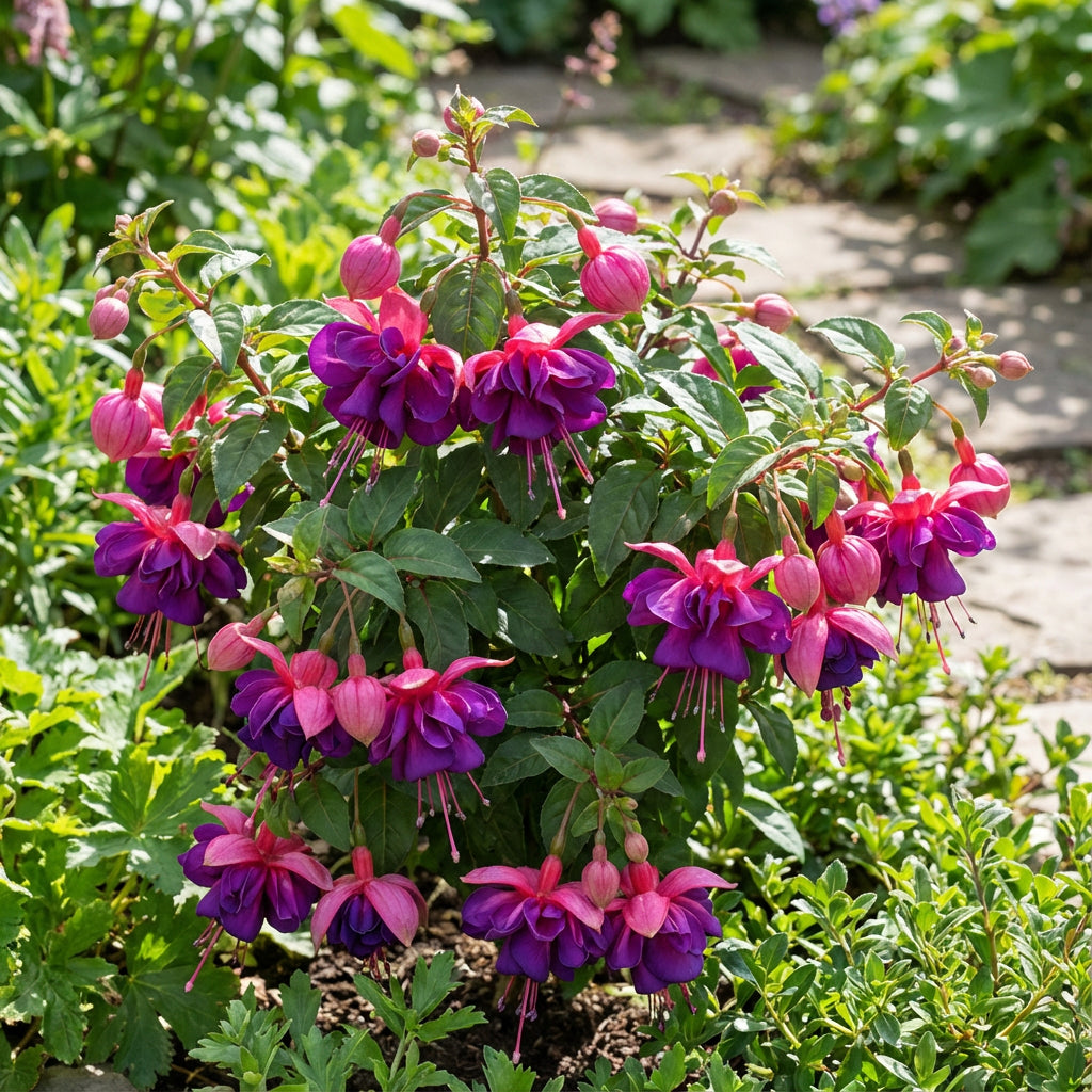 double-petals-fuchsia-flowers-seeds-for-planting-purple-pink-add-the-unique-purple-and-pink-fuchsias-to-your-collection-100-pcs  – Pure Asia Seeds