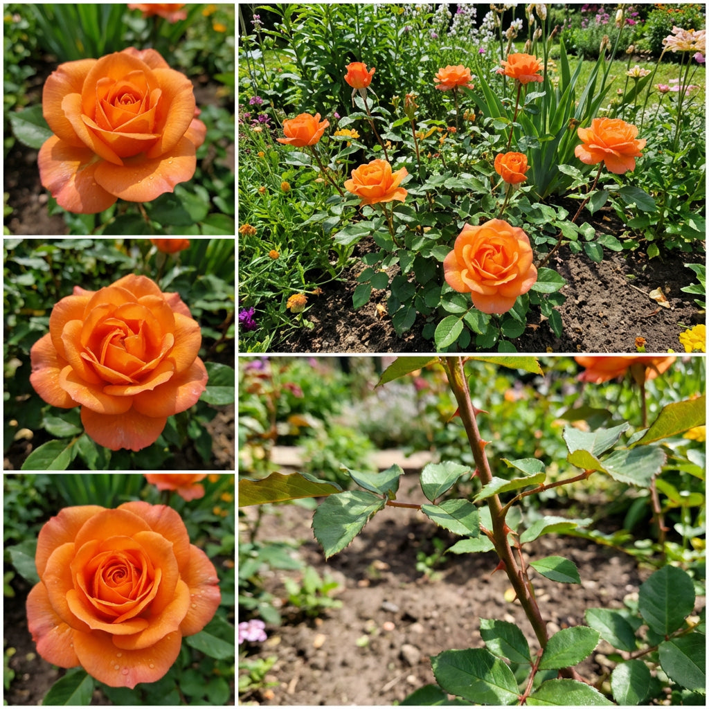Einzigartige Orange Rosen Pflanzensamen - Samen für Außergewöhnliche und Schöne Blumenarrangements