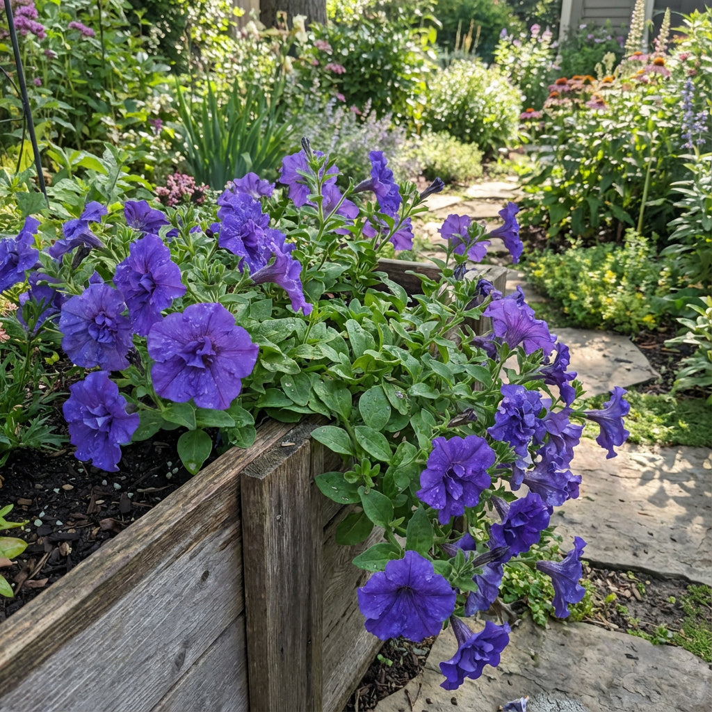 Semillas de Flor de Petunia Azul Oblicua - Plantación para Jardines Impresionantes
