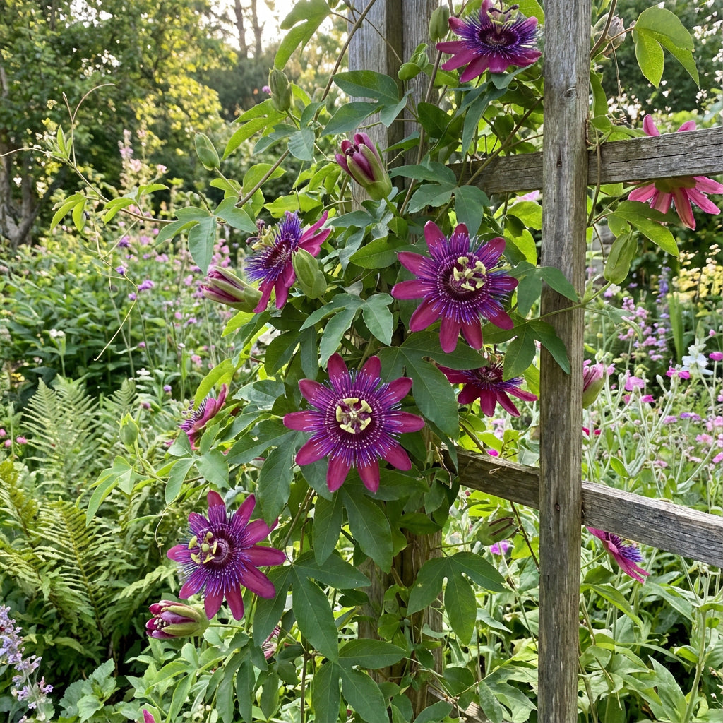 Dunkelrosa Passionsblumensamen für lebendiges Gartengedeihen