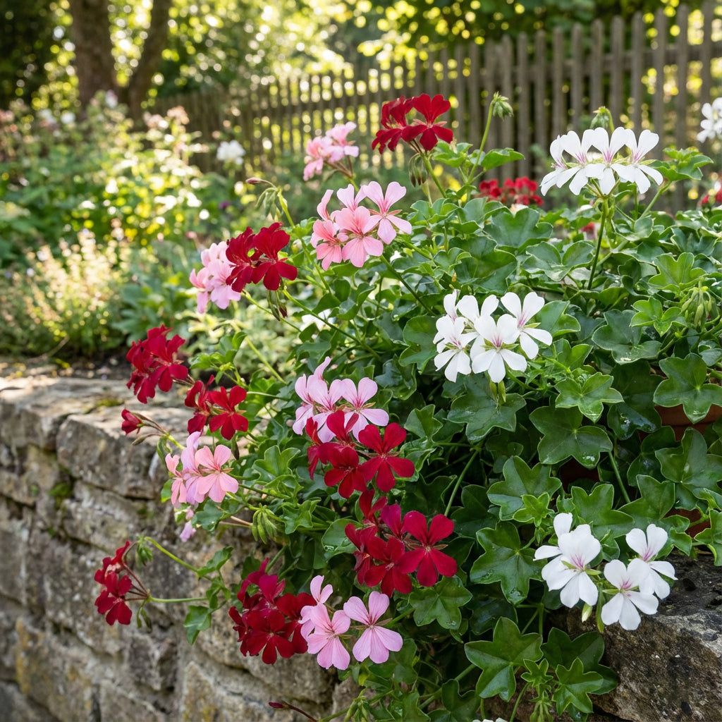 Graines de Pélargonium Peltatum Mélangées - Plantez de Magnifiques Fleurs de Géranium