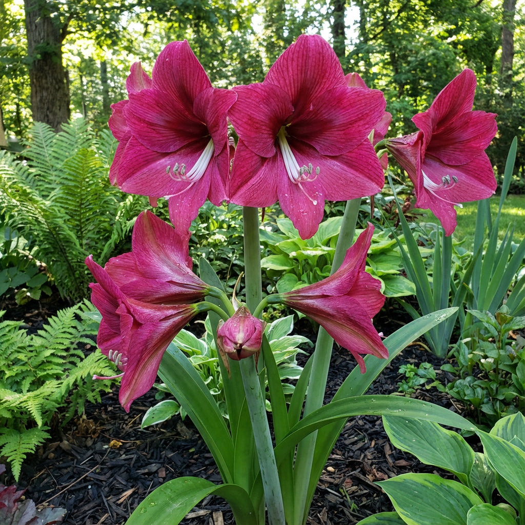 Amaryllis Barbados Flower Seeds for Stunning Dark Pink Blooms in Your Garden