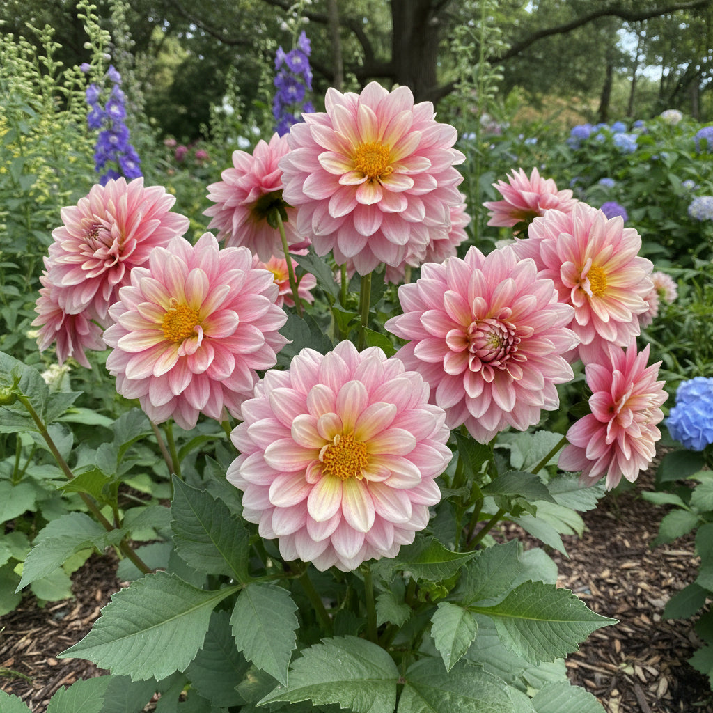 Pinkfarbener Zweifarbiger Dahlienblumensamen für Lebendiges Gartensetzen
