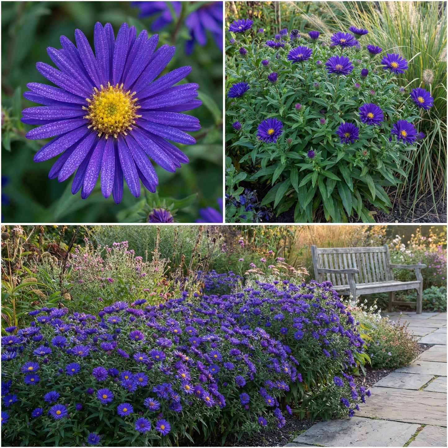 Graines de Fleur d'Aster Bleu Foncé - Sublimez la Conception de Votre Jardin