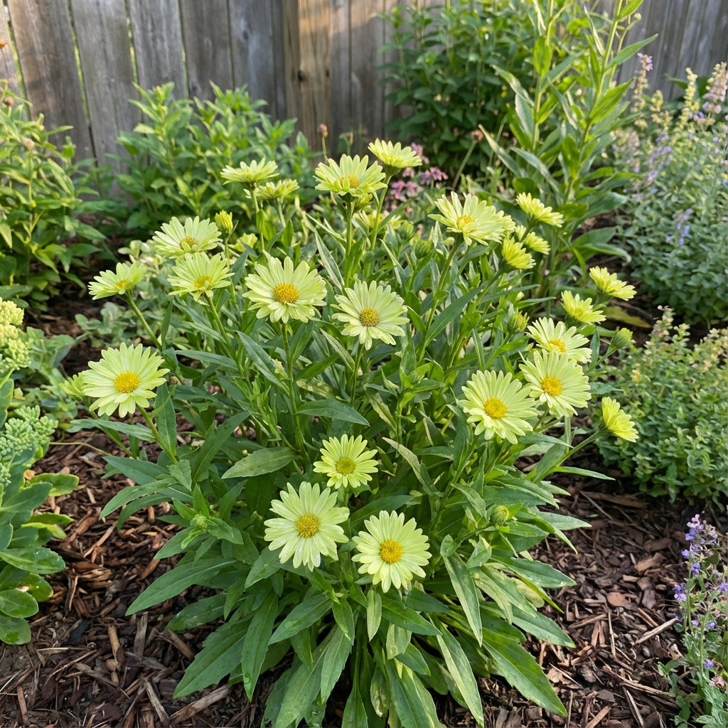 aster-flower-seeds-for-planting -light-green-cultivate-the-fresh-and-serene-beauty-of-light-green-asters-100-pcs  – Pure Asia Seeds