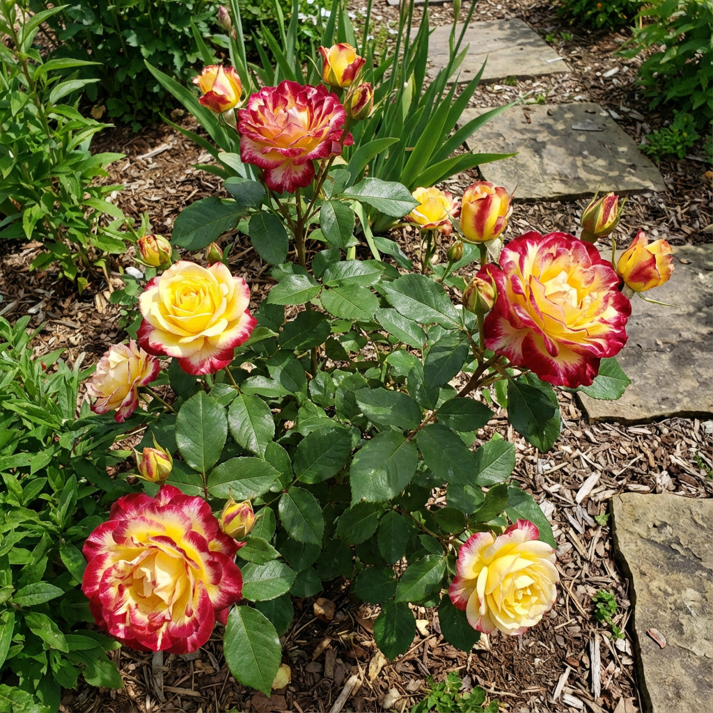 Gelbe Rote Rosenblumensamen für lebendiges Gartensetzen