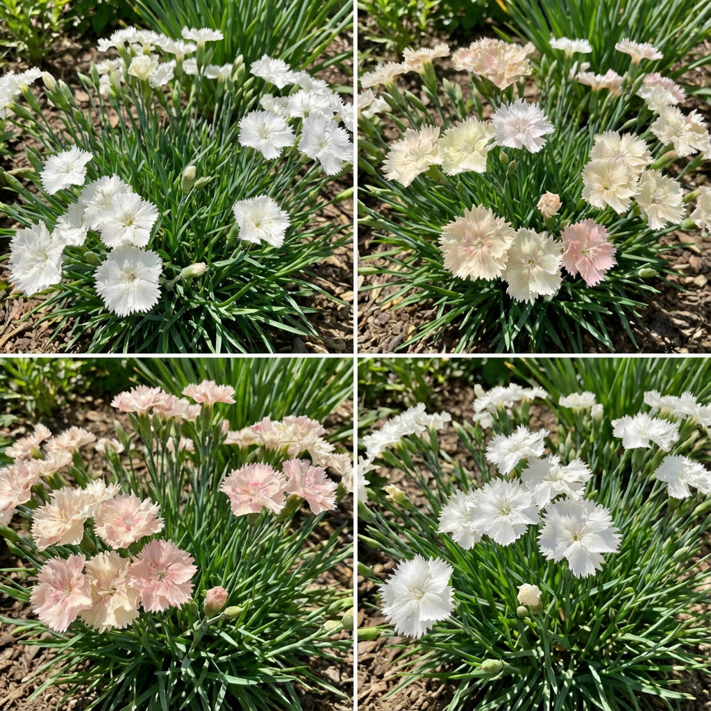 White Mix Dianthus Seeds for Planting - Elegant Flower Blooms