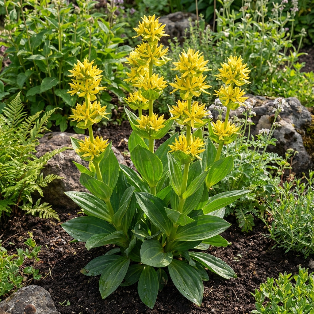 Yellow Gentian Flower Seeds for Planting - Vibrant Perennial Blooms for Your Garden