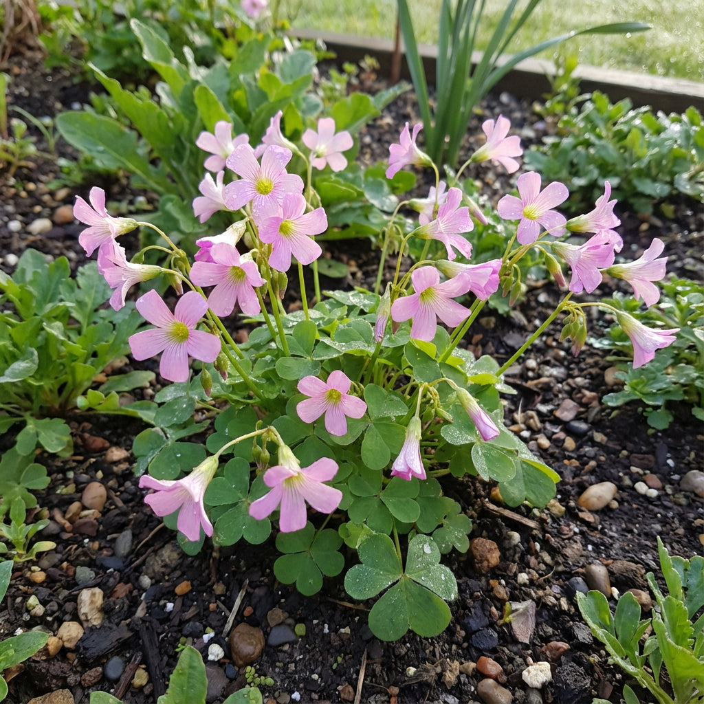 オキザリス ピンクの花の種を購入 - あなたの庭に植えるのに最適