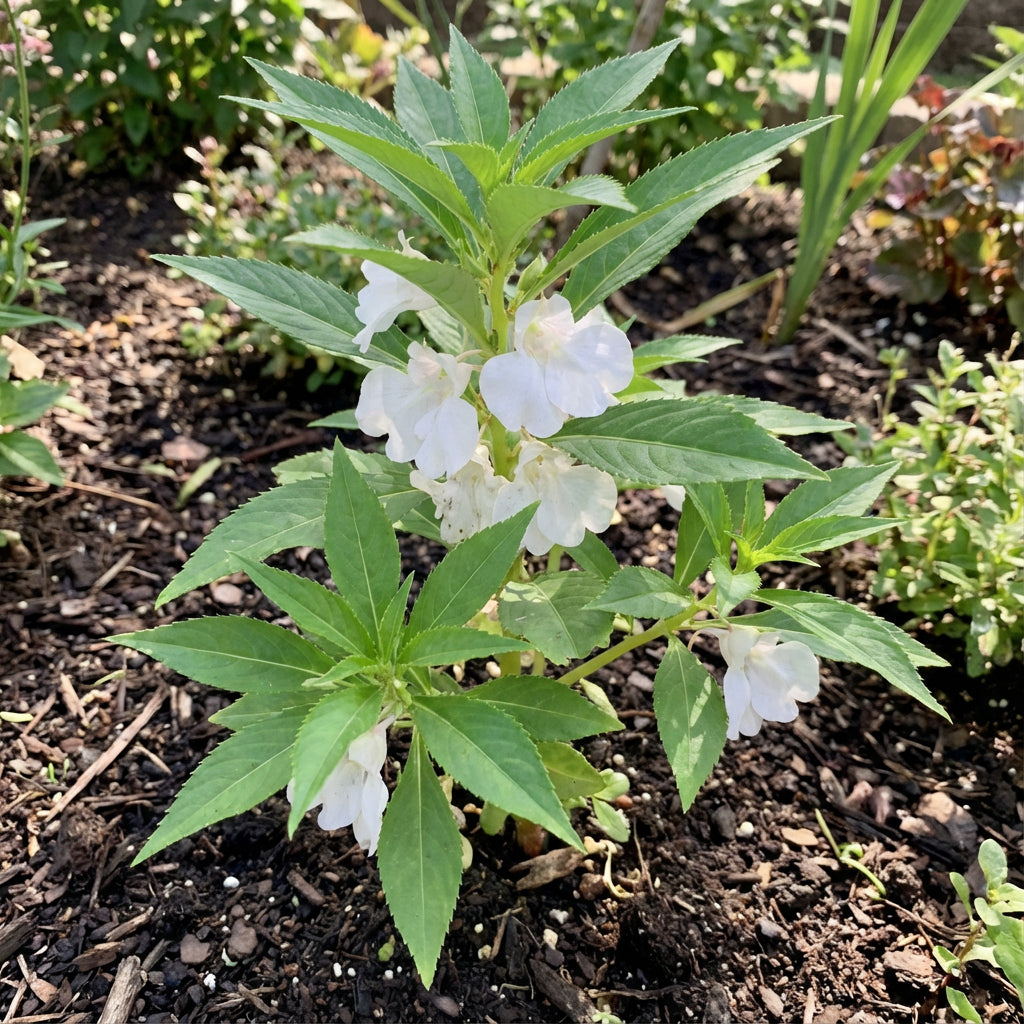 Plant White Balsamine Flower Seeds