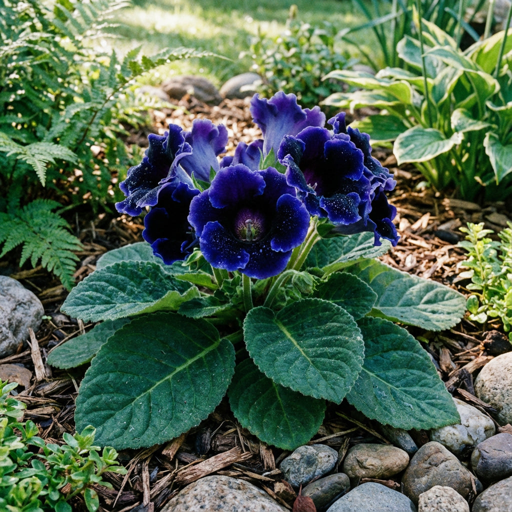 Gloxinia Dark Blue Flower Seeds for Planting Easy Growth & Striking Blooms