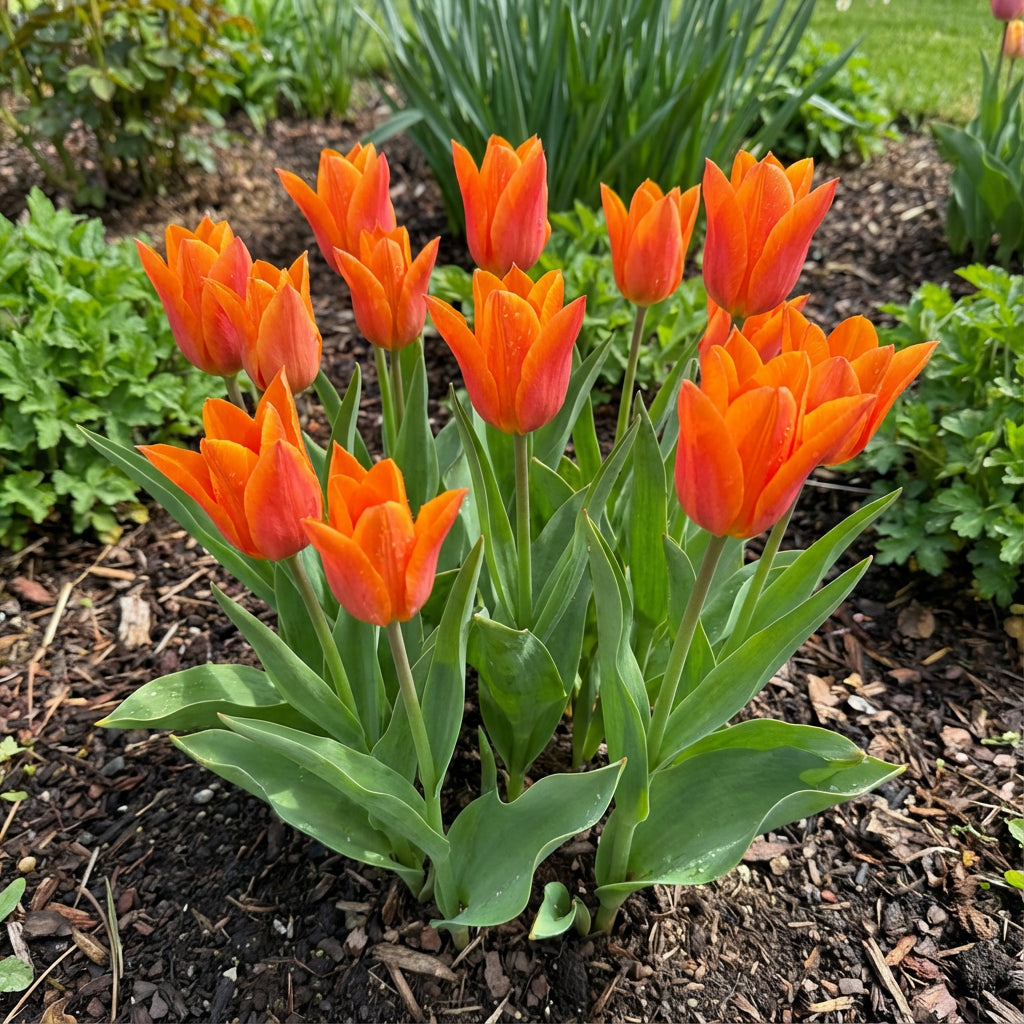 tulip-flower-seeds-planting-orange-green-100-pcs – Pure Asia Seeds
