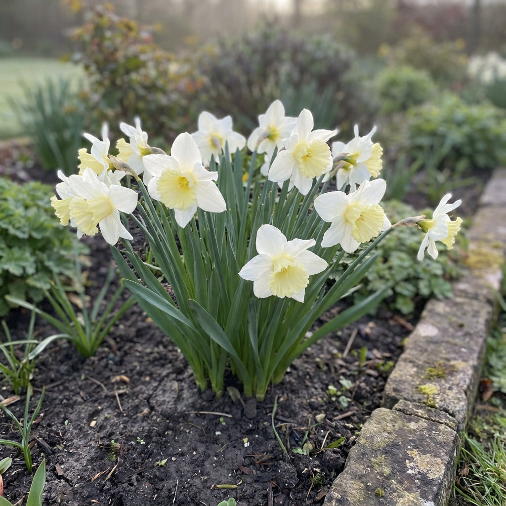 Narcisos blancos elegantes para una estética impresionante del jardín - Semilla