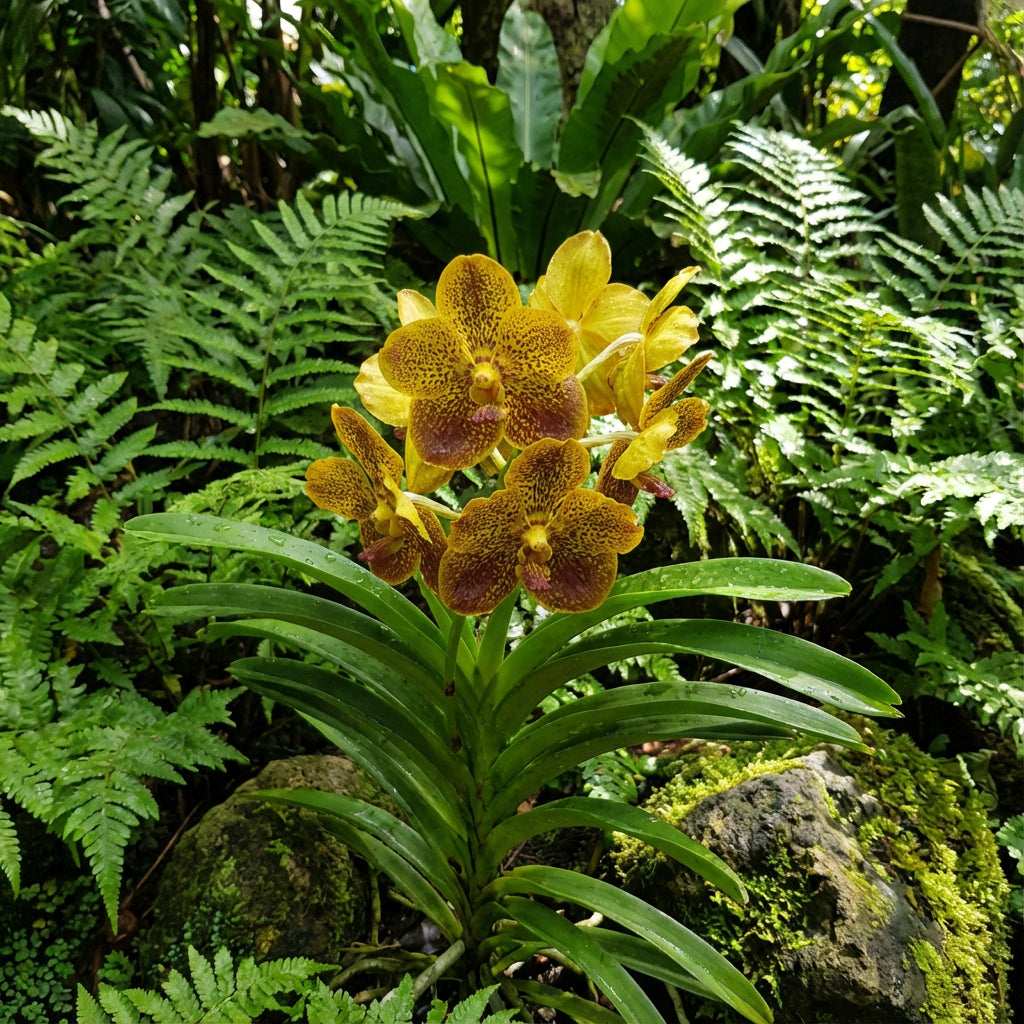 Dunkelgelbe Orchideenblumensamen für einfaches Pflanzen