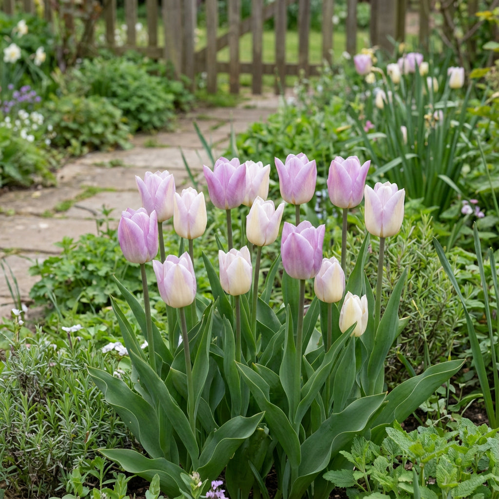 Tulpenblumensamen Pflanzen Weiße Lavendel