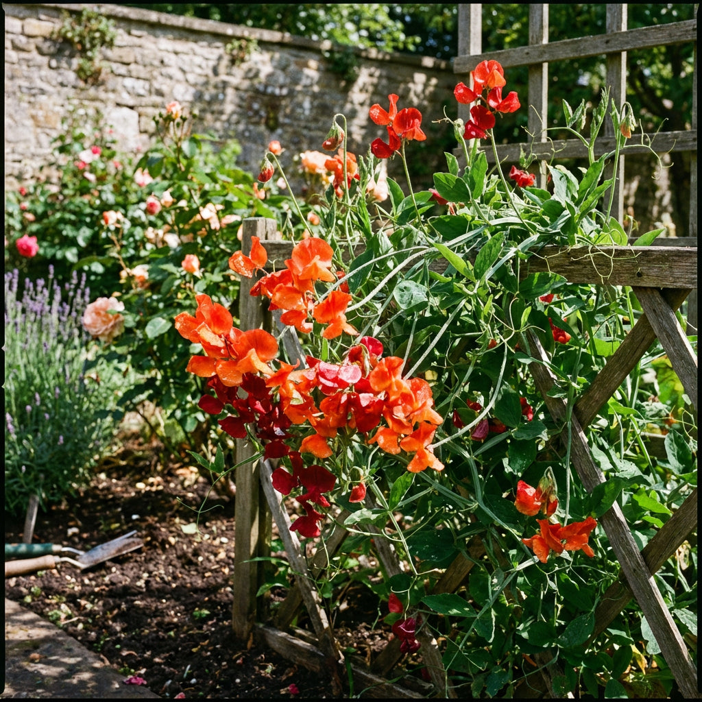 Semillas de flor de guisante dulce para plantar naranja