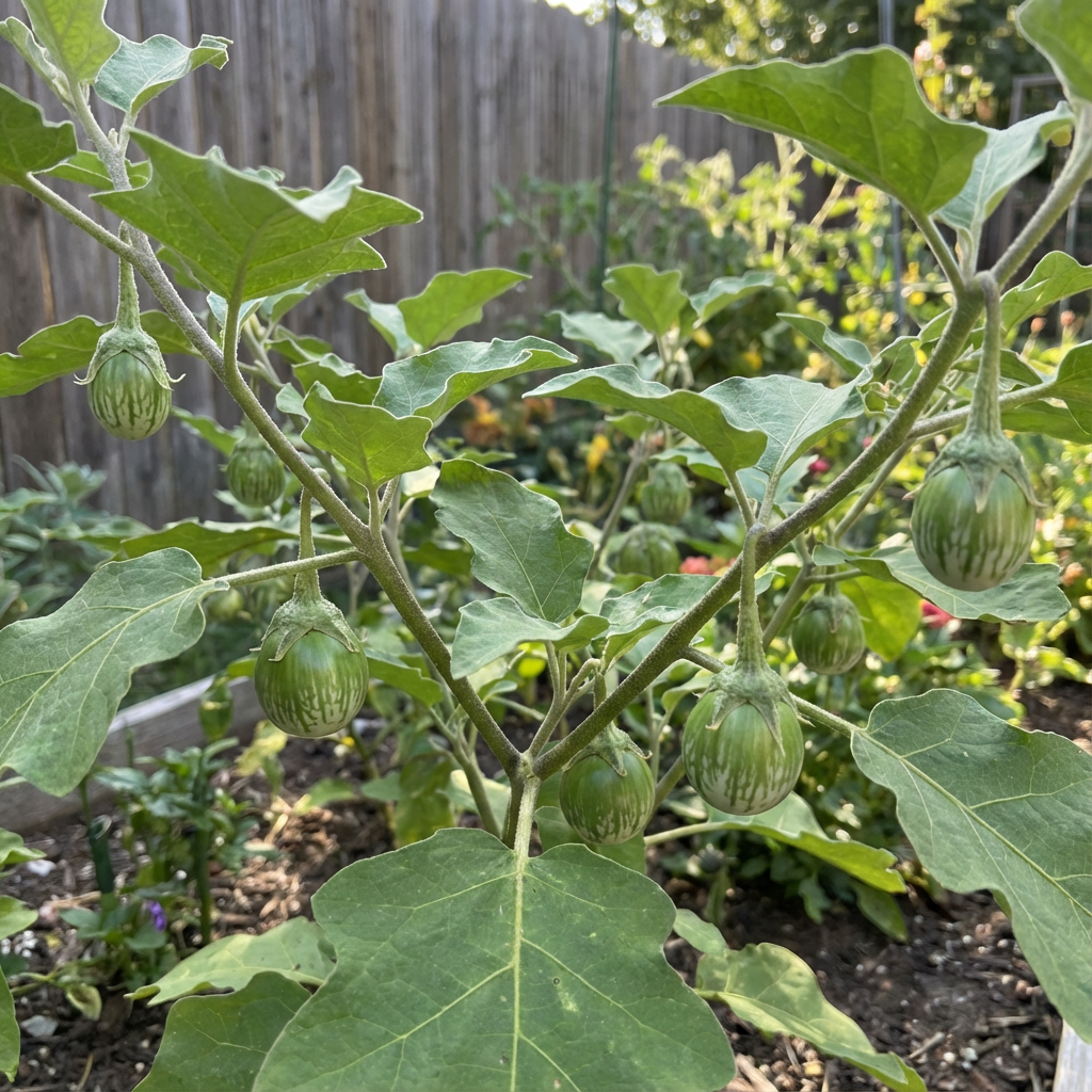 Thai Eggplant Petch Siam Solanum melongena Seeds for Planting vegetable patch home garden