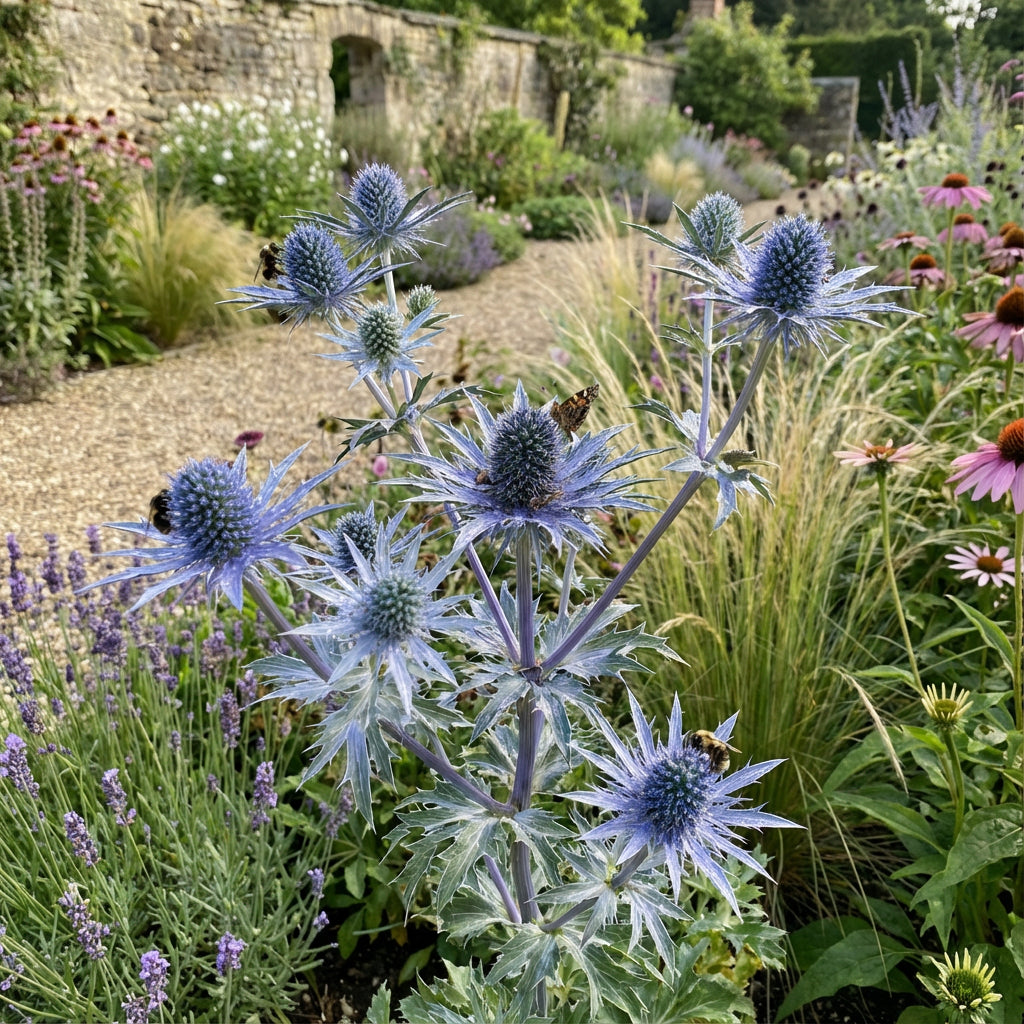 Blue Eryngo Sea Holly Seeds for Planting | Unique Drought-Tolerant Flower Seeds