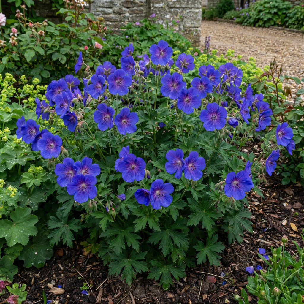 Tiefblaues Pelargonien-Blumensaatgut für leuchtende Bepflanzung