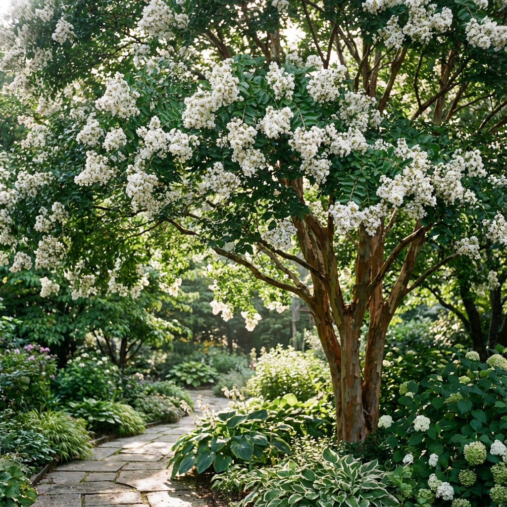White Crepe Myrtle Flower Seeds Planting