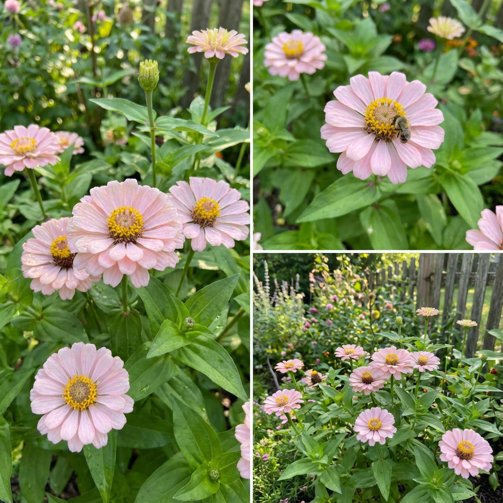 Graines de zinnia rose clair pour plantation exotique