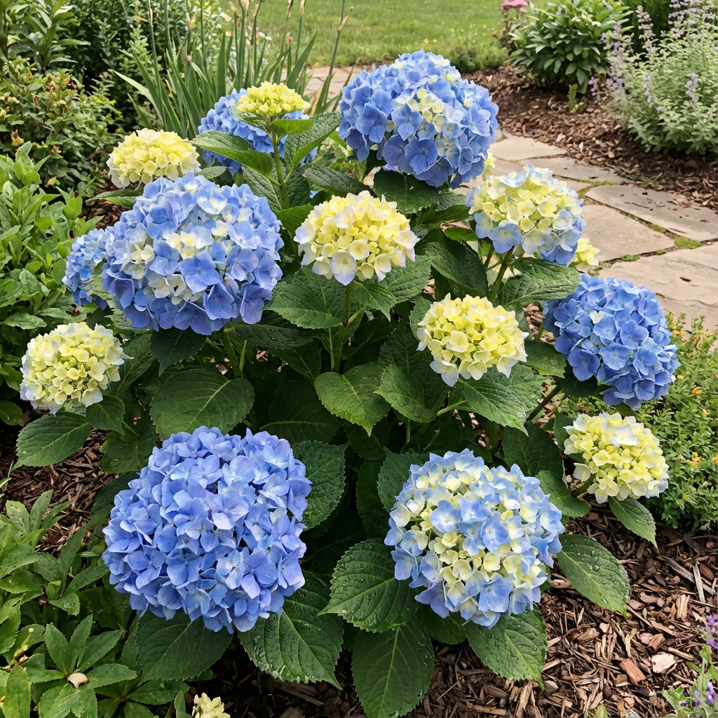 Blue And Yellow Hydrangea Seeds  Flower Seeds for Garden Planting  Pure  Asia Seeds