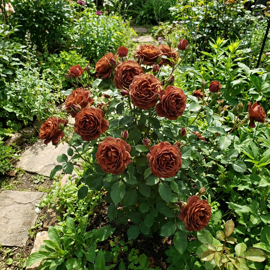 Samen brauner Rosenblumen zum Pflanzen