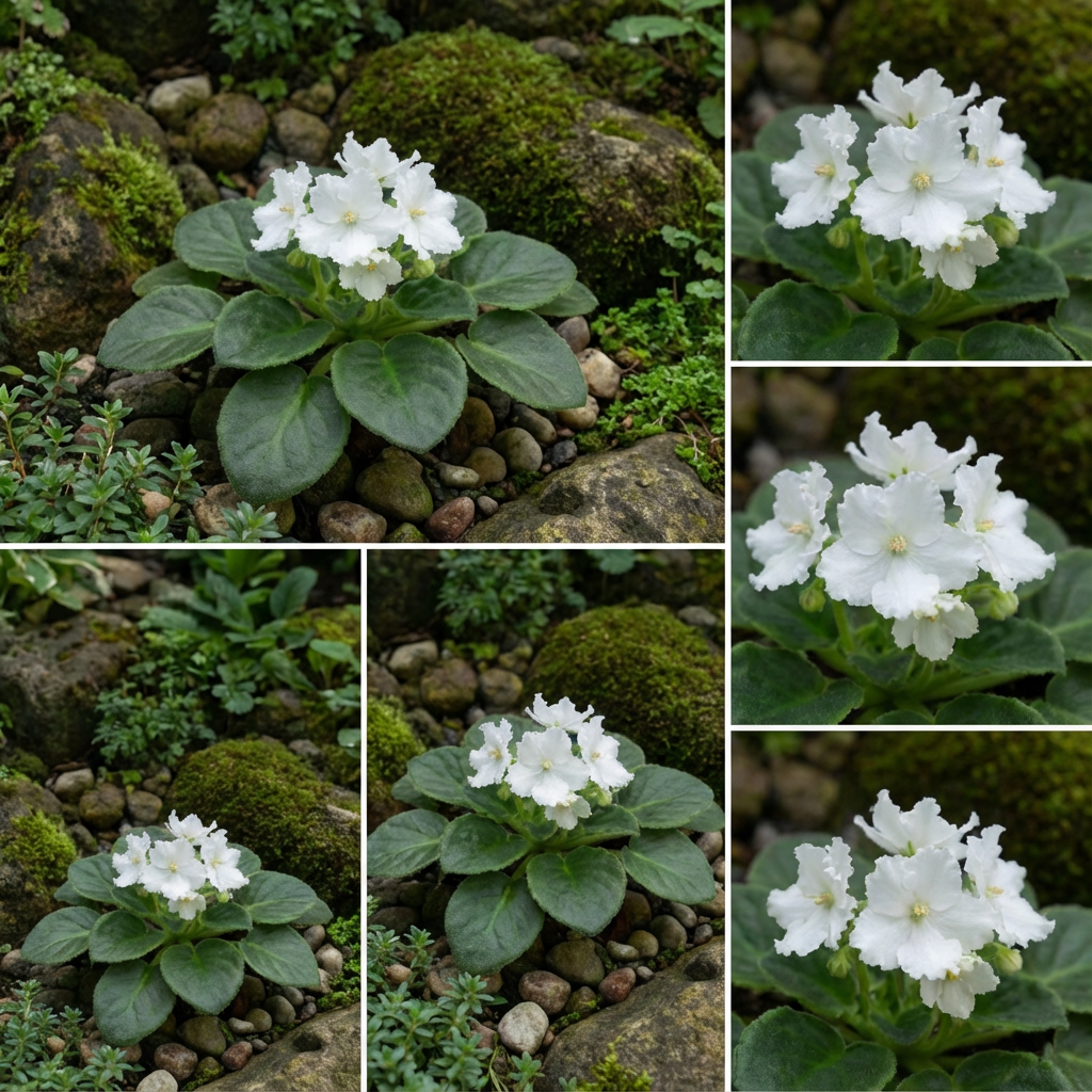 White African Violet Flower Seeds for Exotic Ground Cover Planting