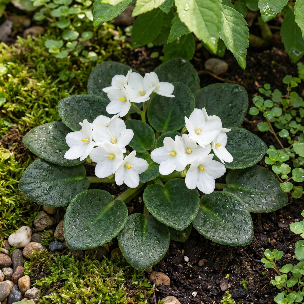 White African Violet Seeds – Exotic Ground Cover Flower Seeds for Planting  – Pure Asia Seeds