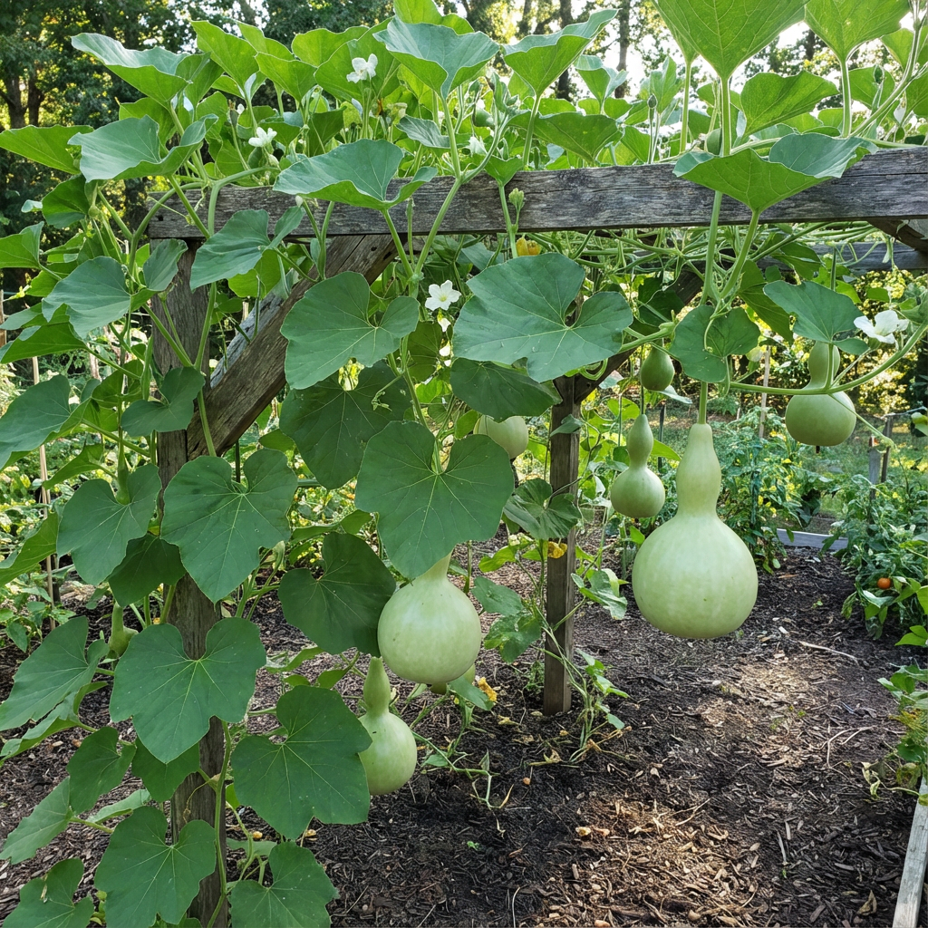 Green Bottle Gourd Vegetable Seeds For Easy Planting Organic Garden Seeds –  Pure Asia Seeds
