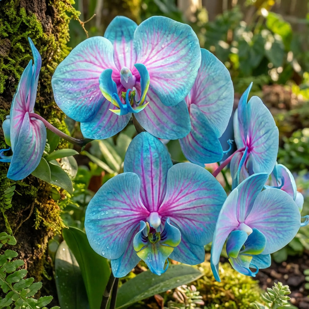 Semillas de Orquídea Mariposa Azul y Rosa para Plantar, Semillas de Flor