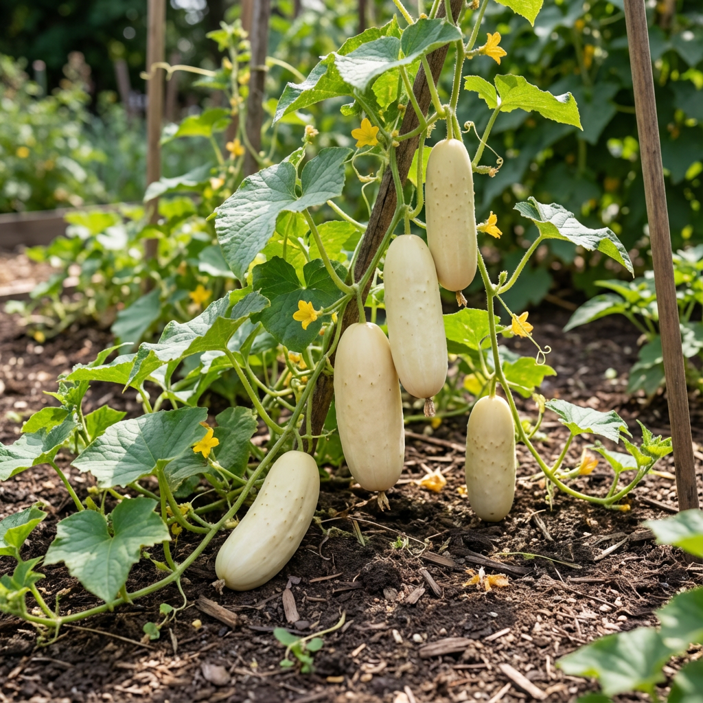 White Cucumber Vegetable Seeds for Planting