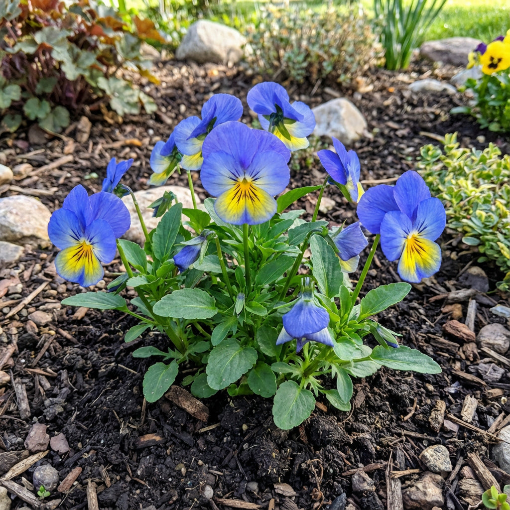 Blue and Yellow Pansy Seeds for Planting Collection