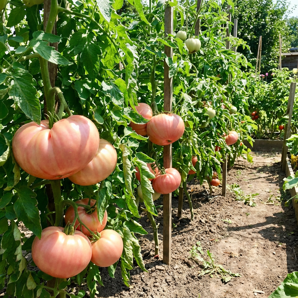 Pale Pink Big Huge Tomato Seeds for Planting