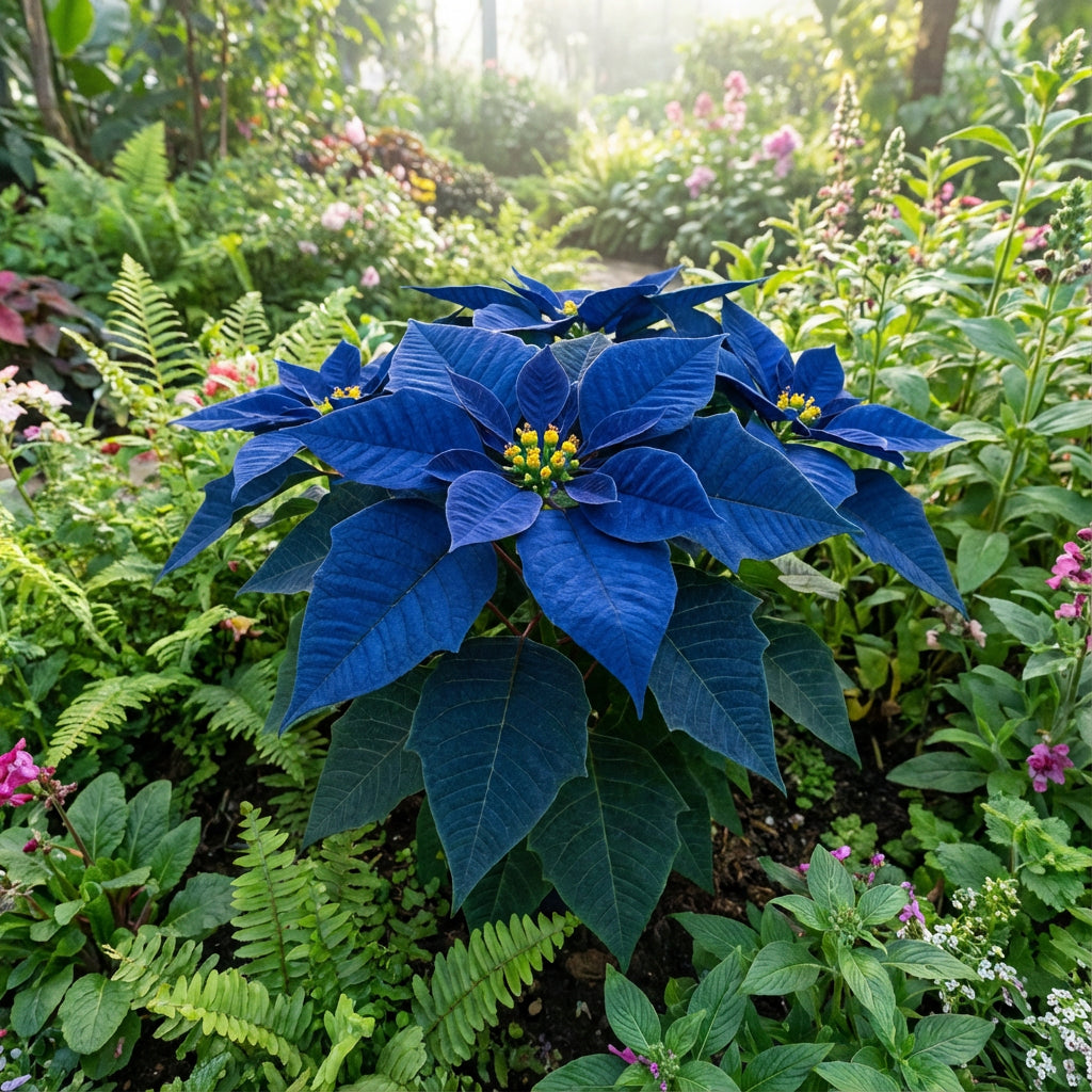 Blue Poinsettia Planting Seeds